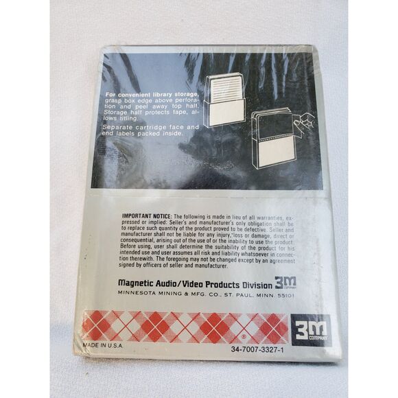 3M Scotch Low Noise Dynarange Blank 8-Track Tape 90 Minute-NEW SEALED - Picture 2 of 2